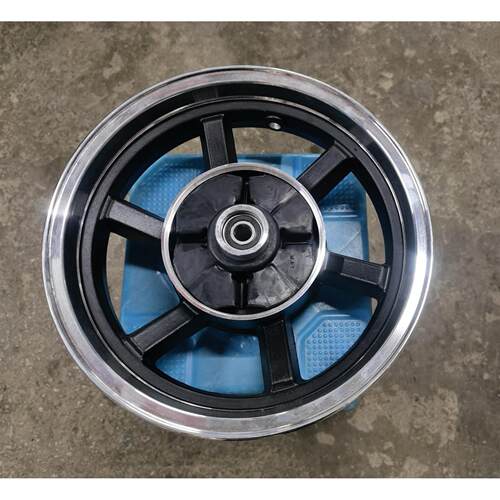 迷你机车150轮毂银钢隆鑫150-63小太子12/13寸前后轮毂钢圈铝轮
