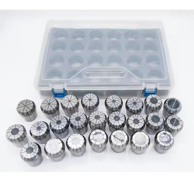 R筒夹头套装簧ER11夹er16/E20/25/32弹夹头透明ER11/16/塑料盒铣