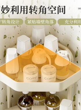 房调料品置物架厨家用台面角调味罐架子三多功转F777MSM9能角收纳