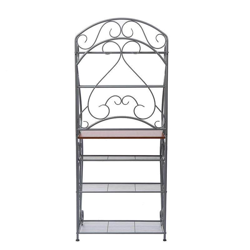 现代收纳1123-2理架子家用整铁艺书桌约落地置物展示简书架花架多