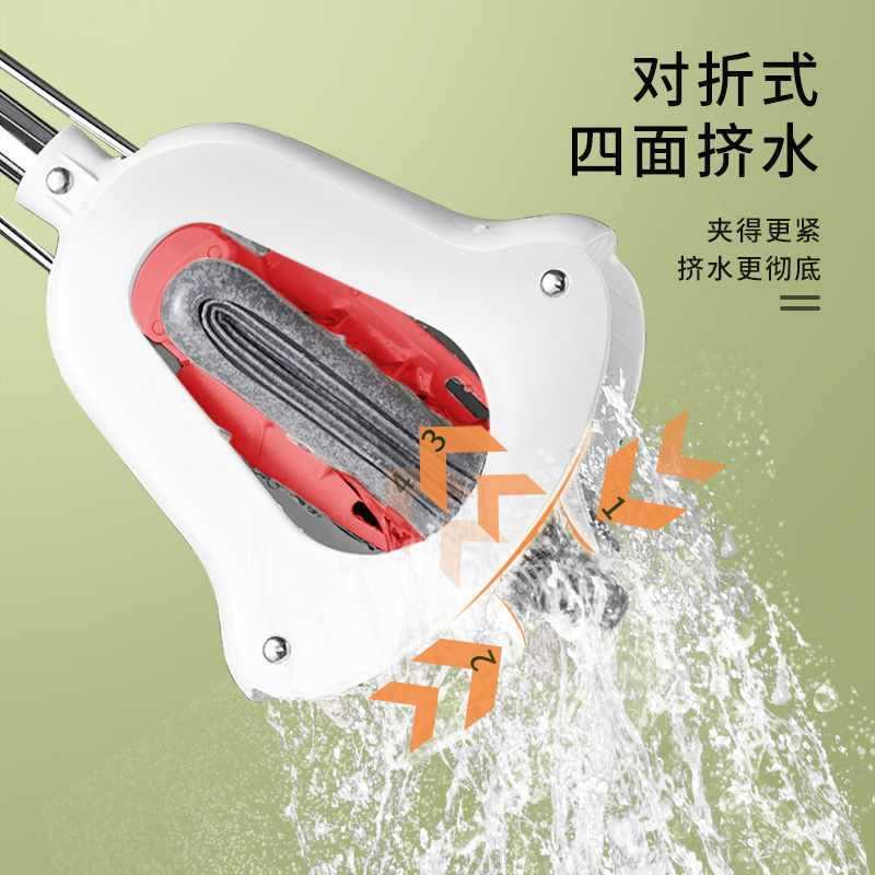 瑞丽达33c地m大号101用胶棉拖把折家对式拖布吸水拖墩布海绵拖把