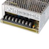 伟豪594D 0B2两组输出开电源5V6关A24V4A双路开关电源120W开1关电