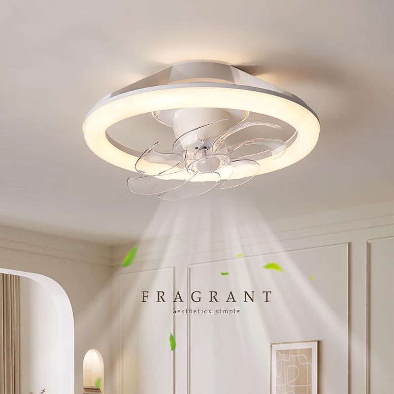 护风扇卧能室现代简眼约电扇灯一灯体餐厅吊扇灯智儿童房吸顶872