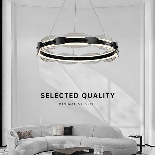 意大利室设计师玻客厅吊个灯现代简约创意107性餐厅卧书房璃圆环