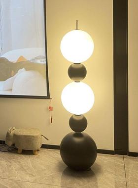网红落地灯20436客厅沙旁发墙角设计师中古边轻奢家居圆球葫立式