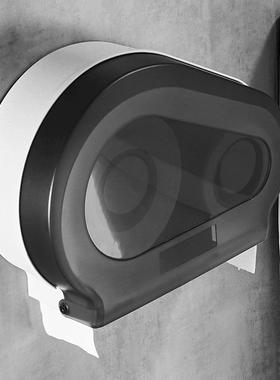 酒店卫13751生间大纸巾架双卷盒壁挂卷纸架商用卷双卷纸所厕纸纸