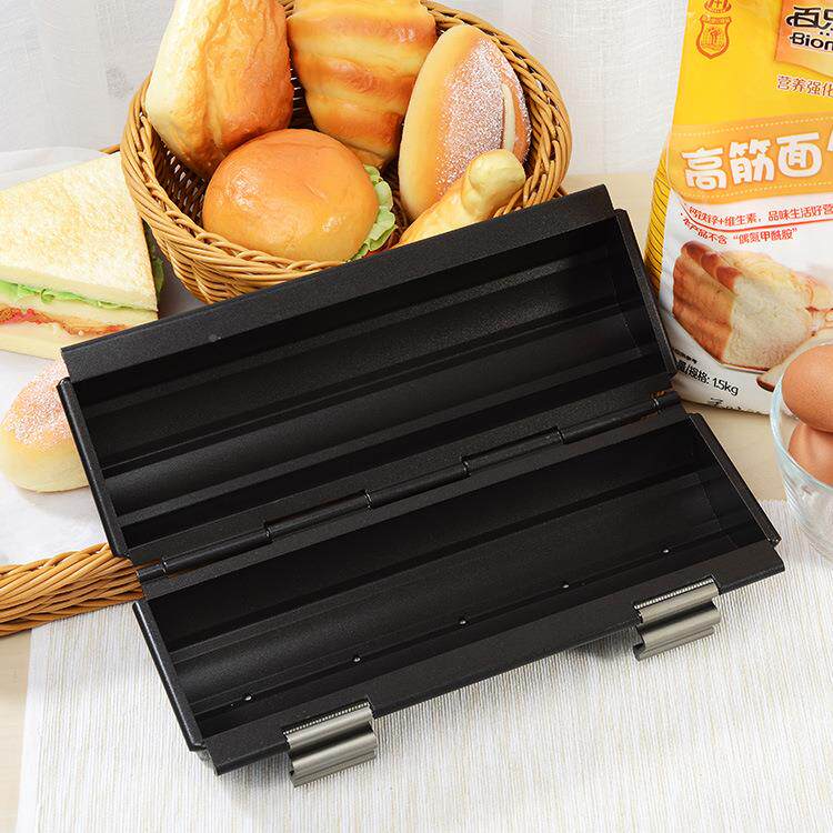能带SN2303盒盖不沾吐司盒圆梅形花心型心形土司烘焙模具SN2三303