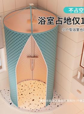 厂家直销圆形洗澡浴罩两人用暖保防寒室水防dszxzdfw冬天浴帘