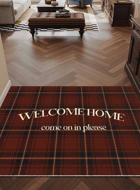 地丝圈入户门垫门进美式复古室外除尘垫口门脚垫F77577HH耐脏玄关
