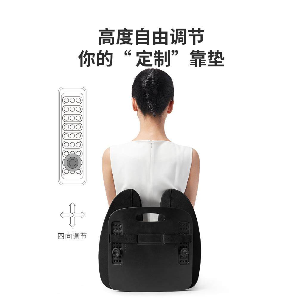 6JDA人体工学靠垫久F76S68M7办公室护腰靠背垫护腰椅椅子靠垫坐腰