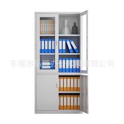 大器文件钢办公室文件柜档柜案柜铁皮子制锁玻璃财务凭证带柜通玻