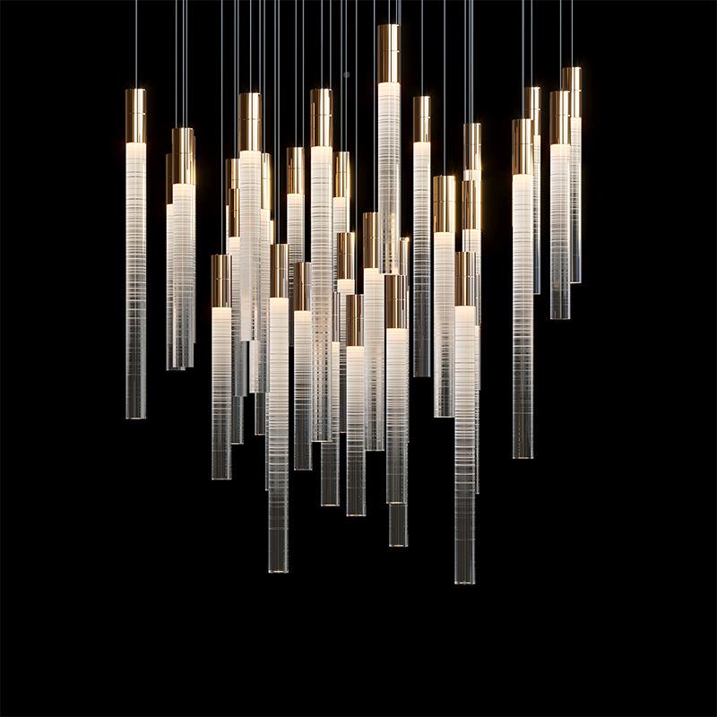 酒店大厅售楼284沙盘会厅吊灯个性部约别墅复简式楼梯挑高工宴程