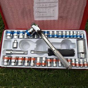 cr-v40pcs套筒组套汽修工具371铬套装车载汽车修套钒钢精拆密维卸