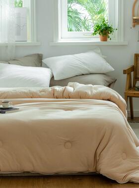 IFY天竺棉织棉全棉被被芯大豆纤色维子针冬被春秋被纯亲肤双人