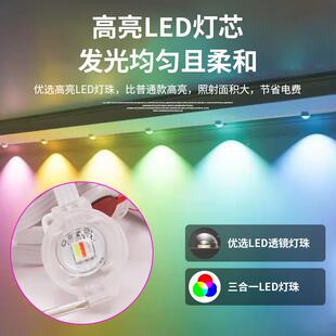 幻彩屋檐灯防水RGB灯带控48237遥别墅庭院外氛围圣诞灯led户灯串