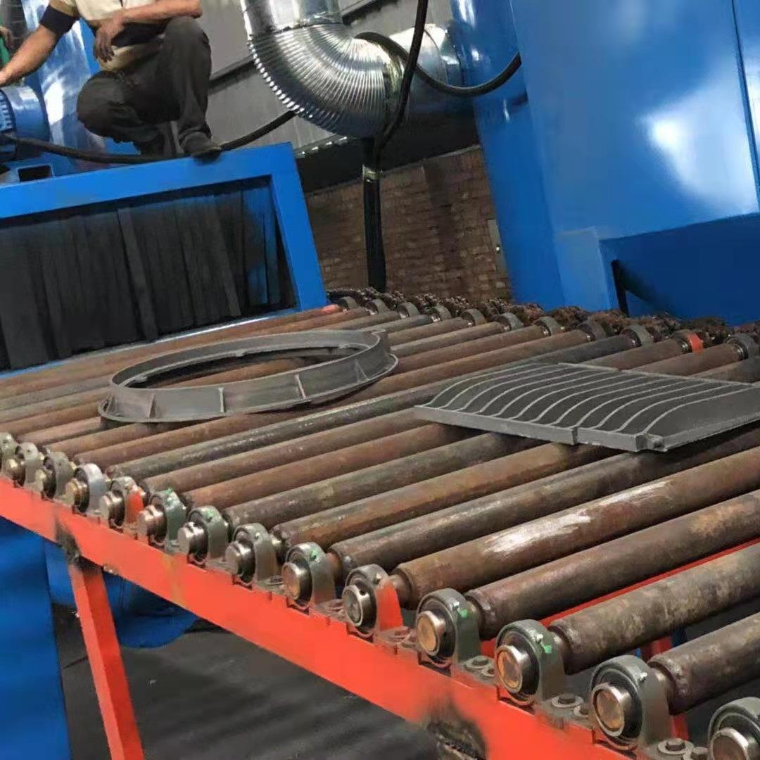 供应通过式抛丸机暧气片工字钢型材抛丸强化通过式抛丸清理机