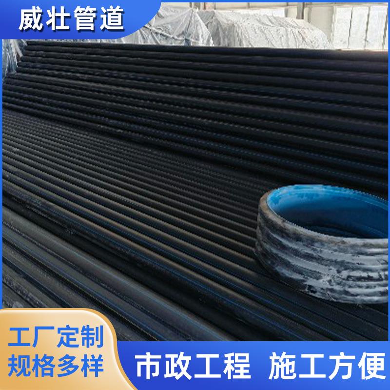 广西厂家市政pe给水管2.0MPN管聚乙烯钢丝网骨架复合管大口径水管