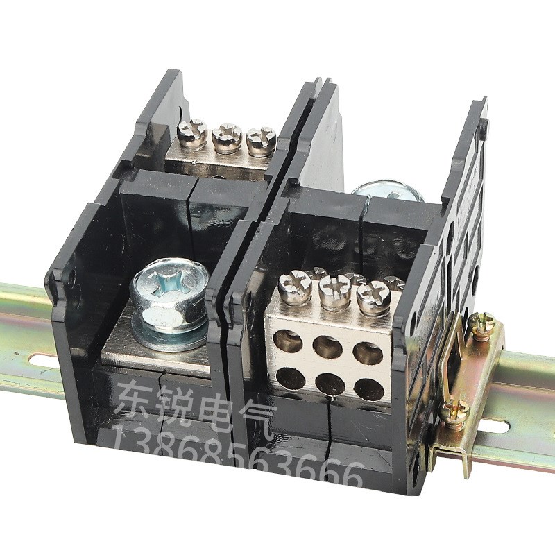 海燕 FJ6D-200-01/6X16一进六出接线端子200A导轨式分线器接线盒