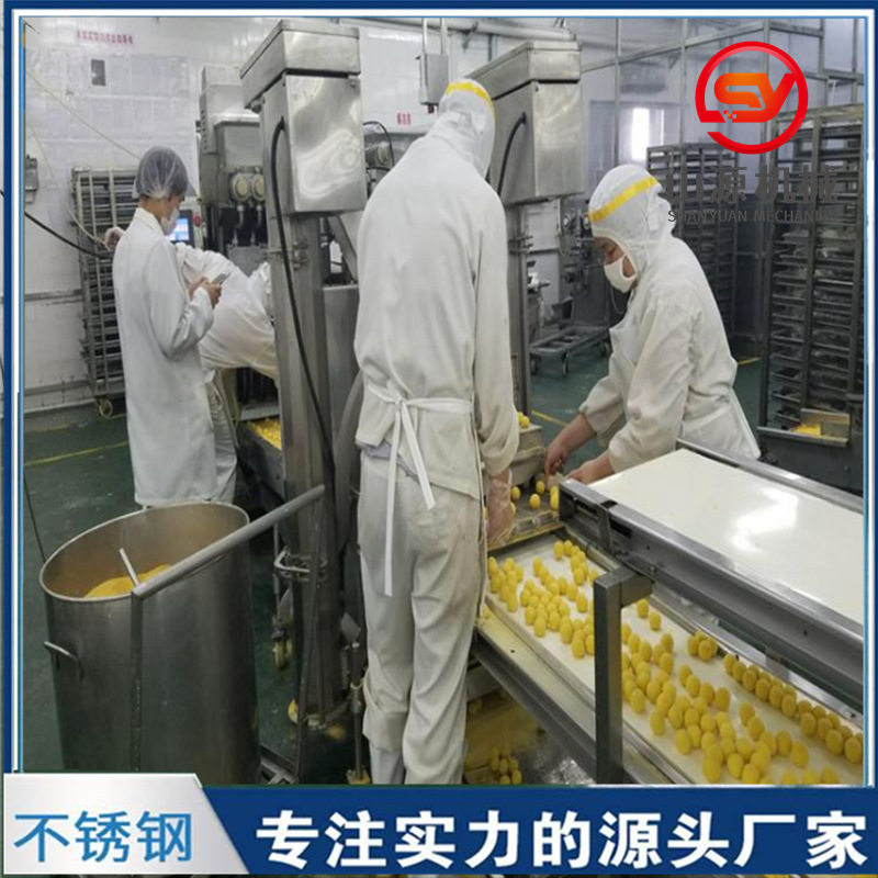 自动化地瓜丸裹面包糠上糠机
