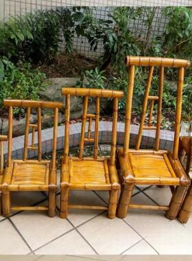 老传zJ75WAeS统竹中家式靠背椅椅煮茶复古纯手工用凳子竹编椅子式