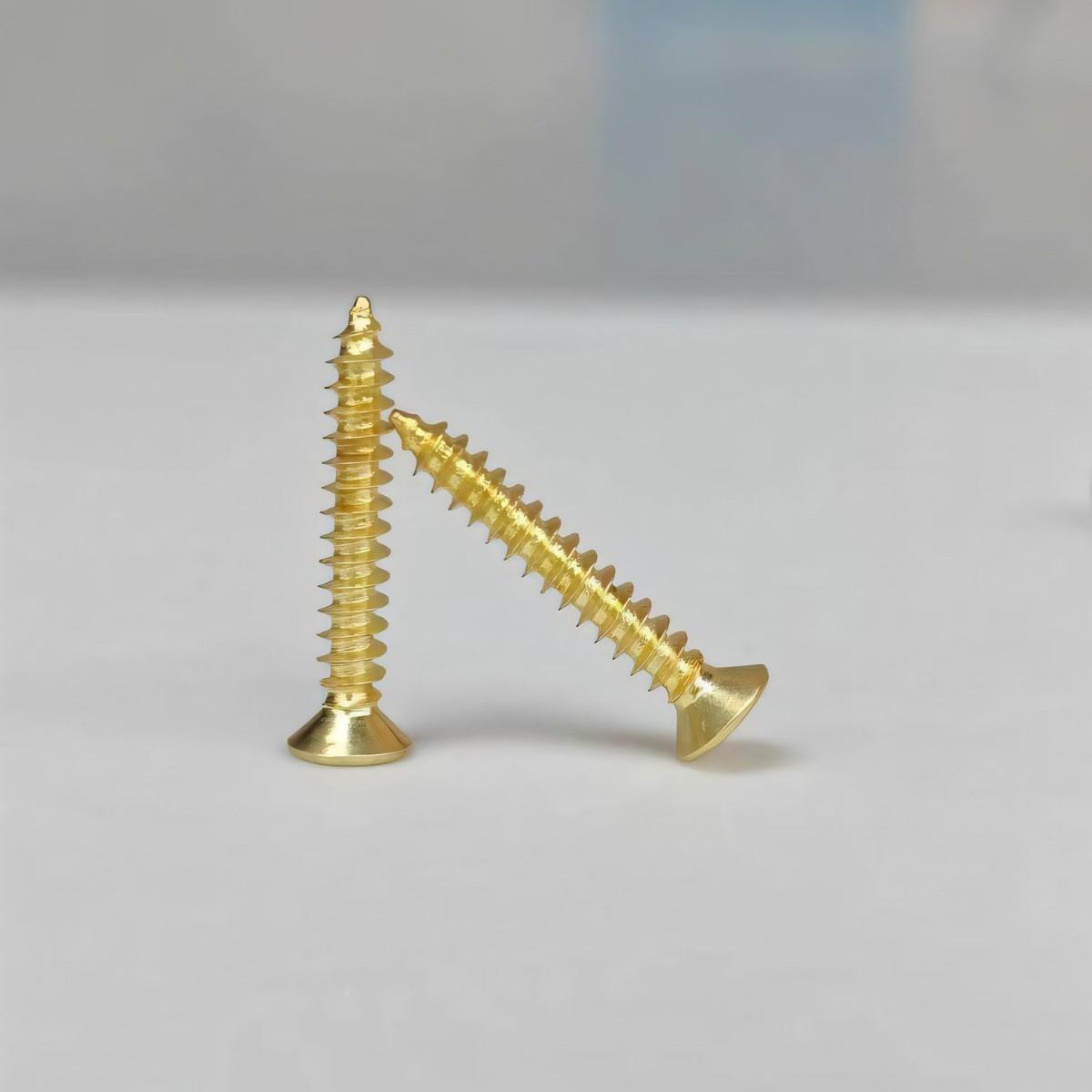 仿金KA十沉头自NIA攻螺螺丝金色头自攻小丝钉沉字攻平镀金
