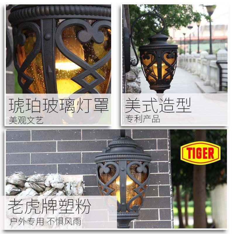 YNF美式户外灯室壁外水防壁灯工程墙灯玻璃墙灯走廊门防压铸铝雨