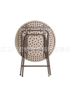 厂家直供户家居8圆外HQ-RY80桌，编藤圆桌、木纹圆桌、0白色06圆