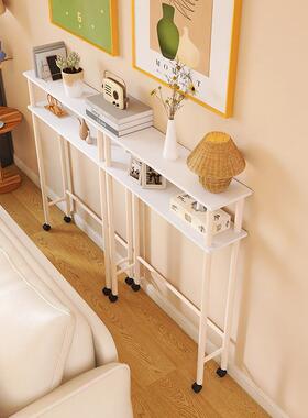 T沙发后置物架墙7夹缝超窄F77S86JM书床边缝隙架窄桌子床尾靠窄款