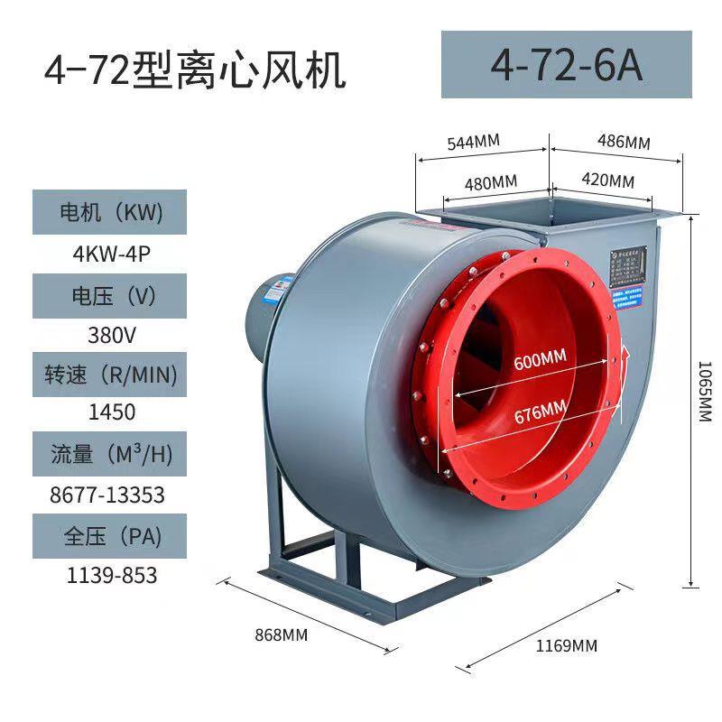 鼓4-27心风机FMN工业尘引风机喷漆房蜗牛离式通风除机风机