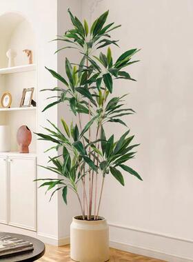 仿真绿植天鹅栽绒地轻奢TCA高端植物件室内客厅酒店仿真落盆装摆