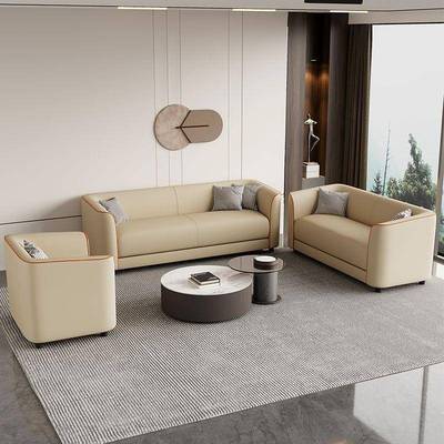 猫爪皮简约轻小户型奢KKW客公寓出租屋人理发店双三人便捷沙厅发