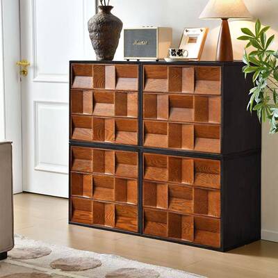 古风实木听音柜自由组合柜客厅中沙边发几家用地收纳斗px100740柜