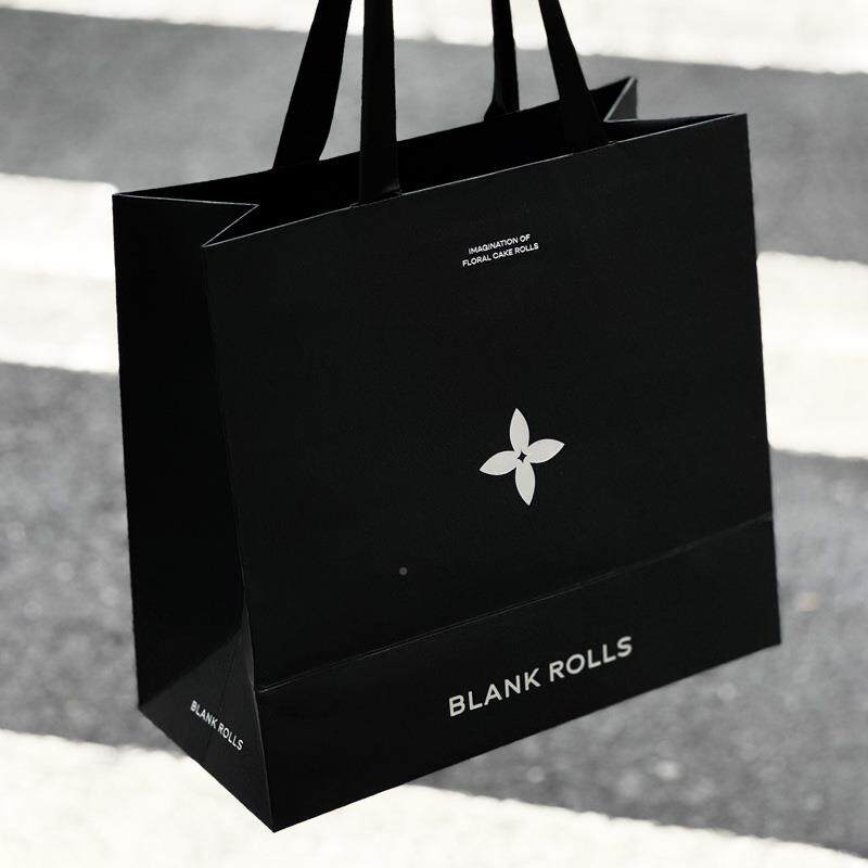 烘焙制手提袋蛋店黑色外带甜品糕店瑞士卷打包袋白844卡纸袋定印g