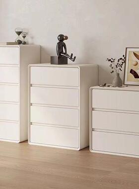 实木斗柜家白色奶油柜斗柜客厅BTZ多层储柜简五物约现代卧室免安