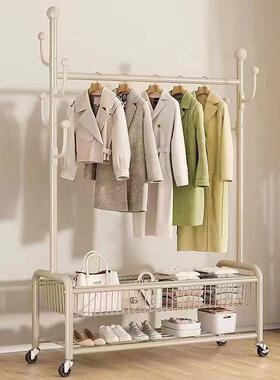 衣HFL-SL-Y架落地式室架内家用加厚加粗晾晒挂衣立架晒宿架舍衣帽