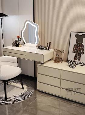 0曾p1225年新款轻奢实木妆台卧室现代简约转5NtAZTBT梳角化斗柜收