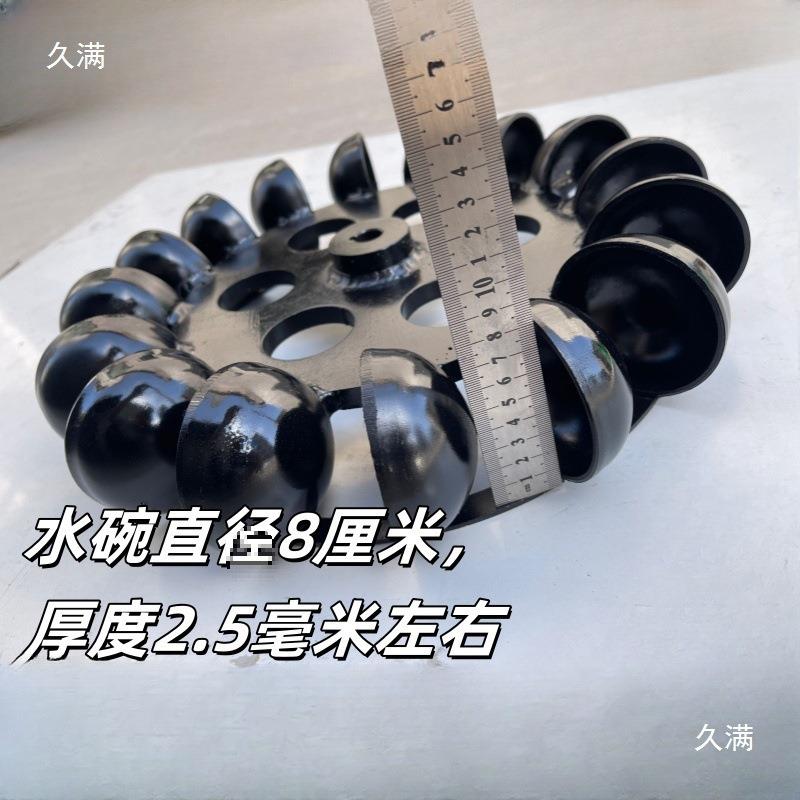 低速水力发电机冲叶片水轮麦太保机水流击斜击式水金属垒轮叶轮可