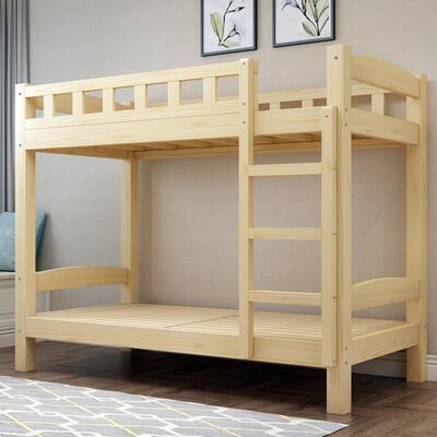 木上下铺床二层上下铺儿实木床实童房员宿舍成人上下床工宿HTG舍