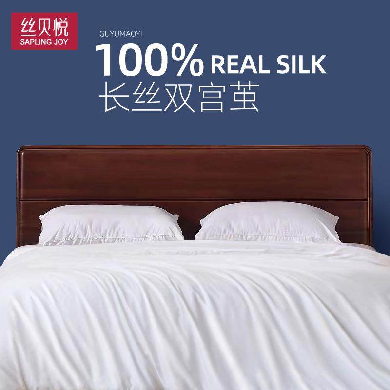 桐被乡被蚕丝手工双TFA宫桑蚕丝被子母被冬芯春被秋子