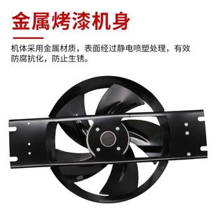 D6380V220V排气扇散热风机柜黑框 FENBZY轴0流风机边框250