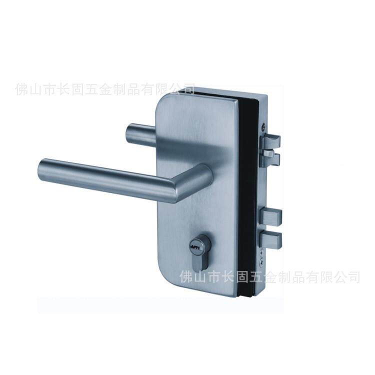304不S锈钢T-G027玻璃执手锁办公隔断室配件ST-G027(玻璃门锁双门