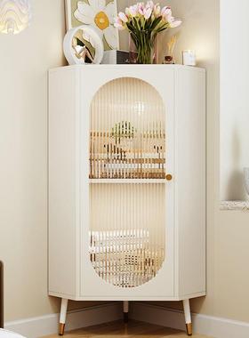 客厅三角柜墙11094角置物收矮纳柜靠墙角边子卧室柜拐角储物柜转