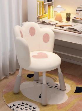 椅子女可椅爱电脑舍椅卧室宿舒适旋转生升UEF降靠背网红化妆椅书
