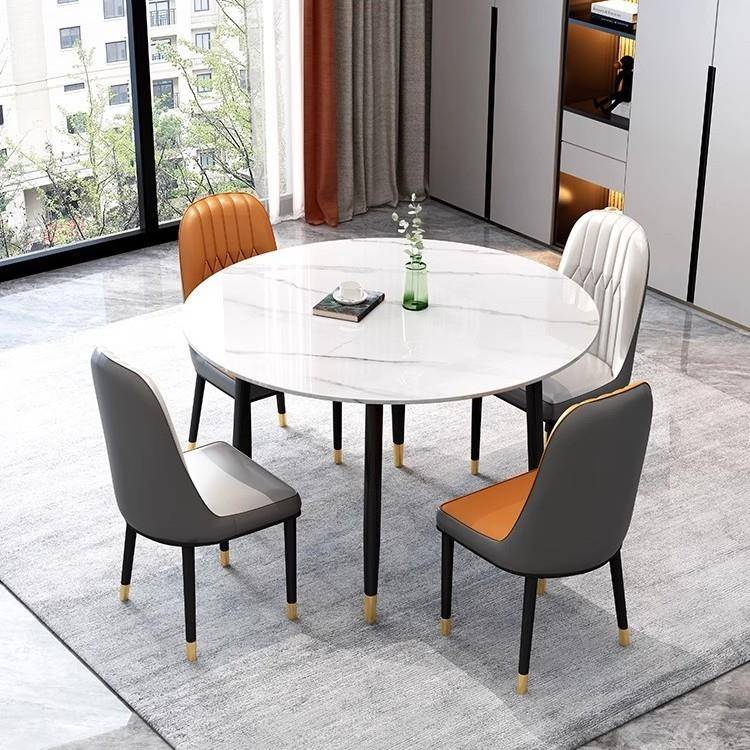 岩餐桌椅接待洽谈桌圆形家WYS-CLL用正形桌桌80阳方饭台岩板板小