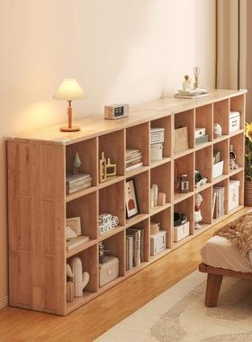 实木柜子自储物柜木收纳柜家用由松58130组合子柜八格柜方格柜矮