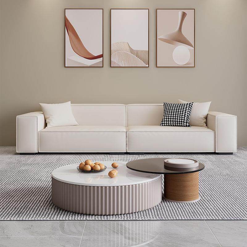 沙发CYB意式极简型猫抓皮豆腐现代简约轻奢客直厅经块济型排大户