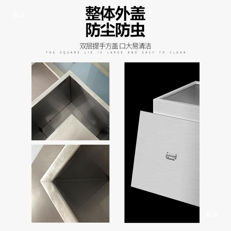 3不钢水箱揭盖墙式挂304移动蓄水厨房厕所正方形储锈471水池桶