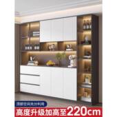 边柜一体墙靠高柜代简约轻奢家用客厅茶477水现酒柜收餐纳储物柜