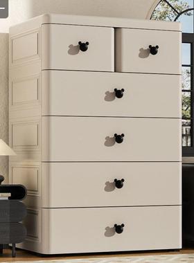 宽简易衣柜式抽屉收纳柜床头五斗柜宝宝68018儿加环童衣柜厚保材