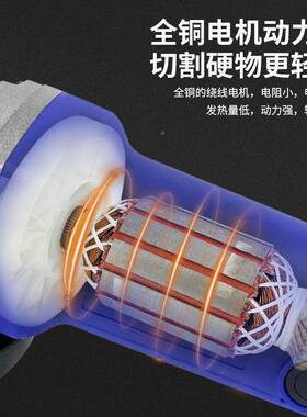 QVW槽电式动角磨机工具切便割机开抛光打磨手持多功能家用砂轮机